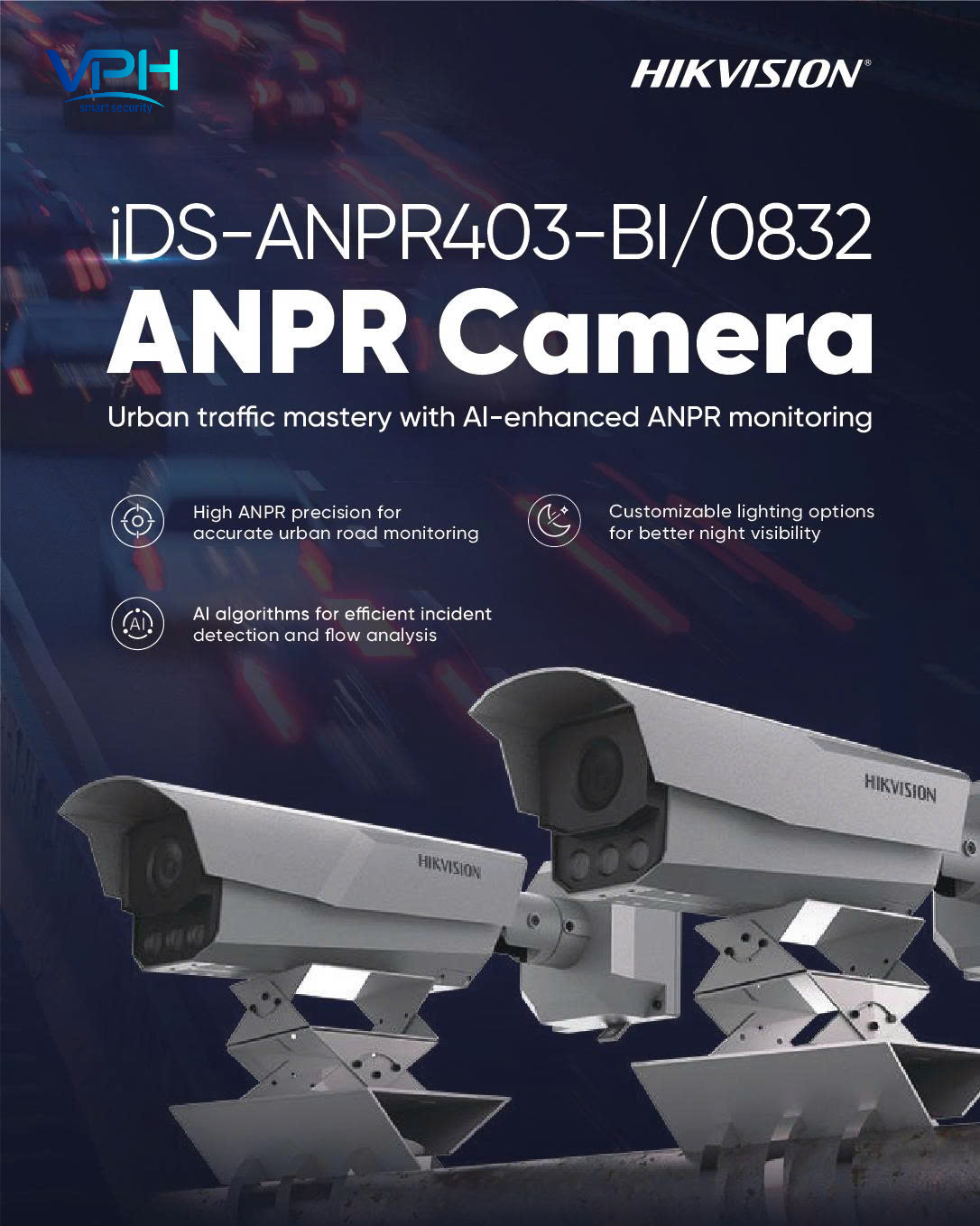 Camera AI 4MP Hikvision iDS-ANPR403-BI/0832