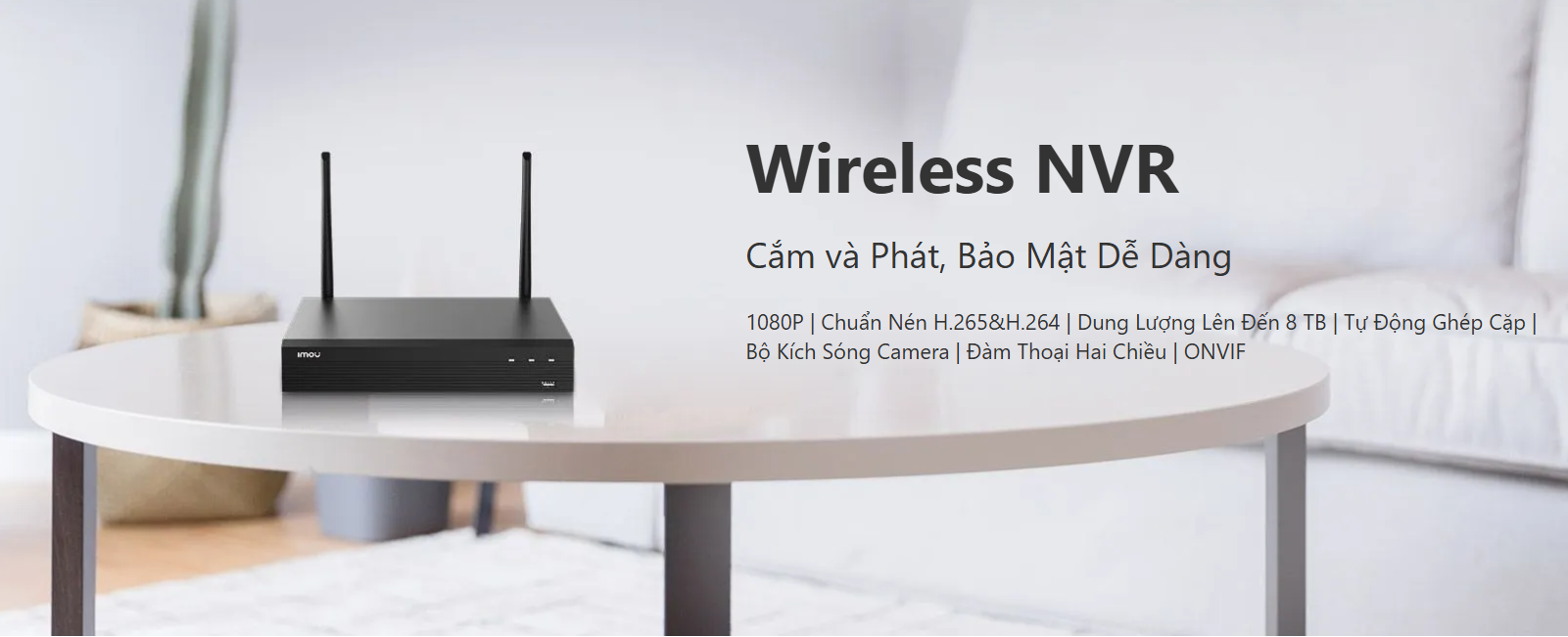 Đầu ghi hình Wifi 4 kênh IMOU NVR1104HS-W-S2