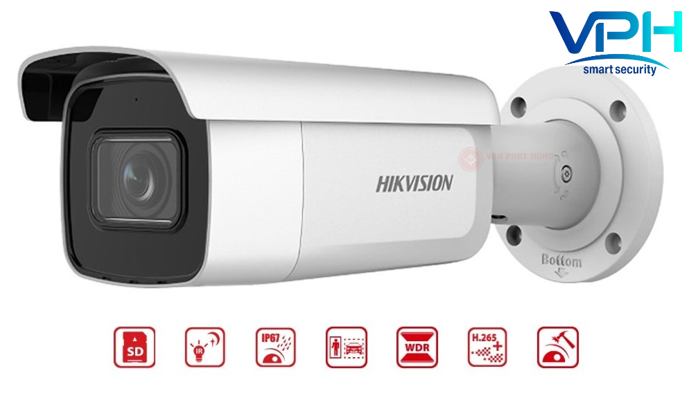 Camera IP Thân trụ 4MP HIKVISION DS-2CD2T43G2-4I