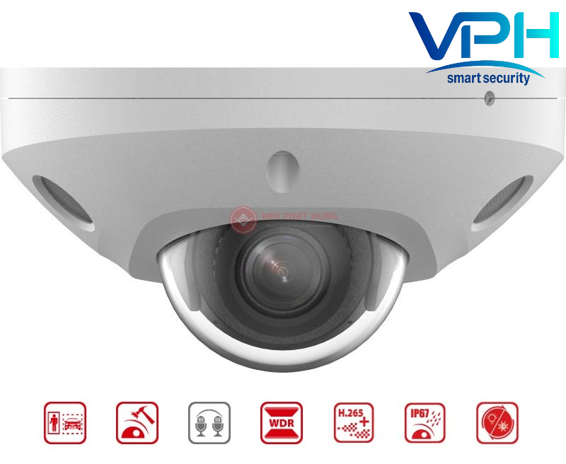 Camera IP Dome 2MP HIKVISION DS-2CD2523G2-LIS2U