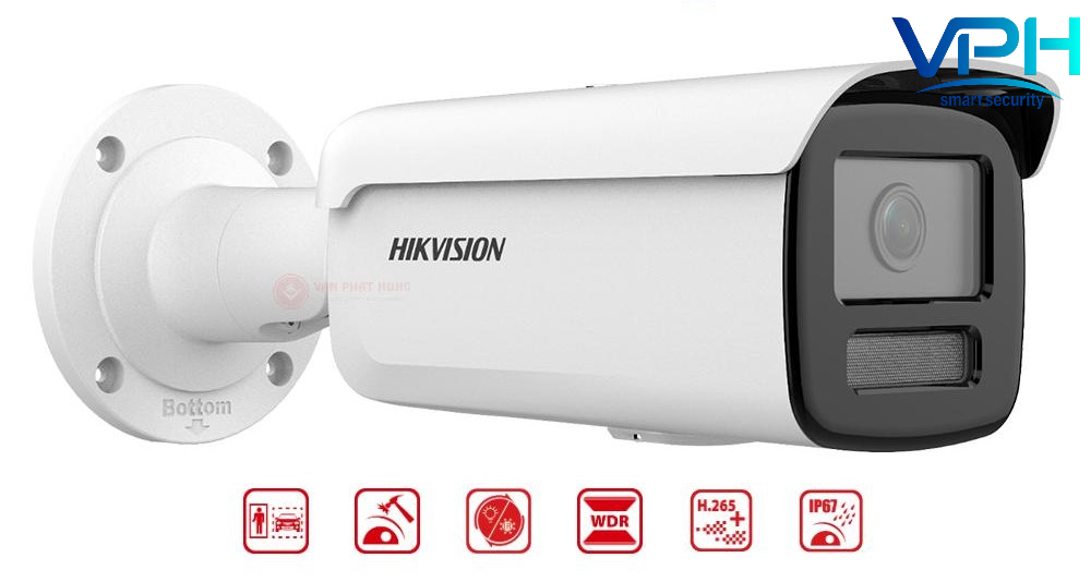 Camera IP Thân trụ 2MP HIKVISION DS-2CD2T23G2-2LI2U