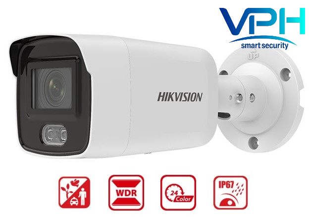 Camera IP ColorVu Thân Trụ 4MP HIKVISION DS-2CD2047G2-LU 