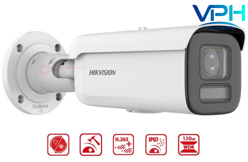 Camera IP ColorVu Thân Trụ 4MP HIKVISION DS-2CD2647G2HT-LIZS