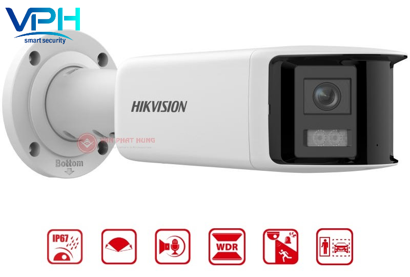 Camera IP AcuSense 4MP HIKVISION DS-2CD2T46G2P-ISU/SL