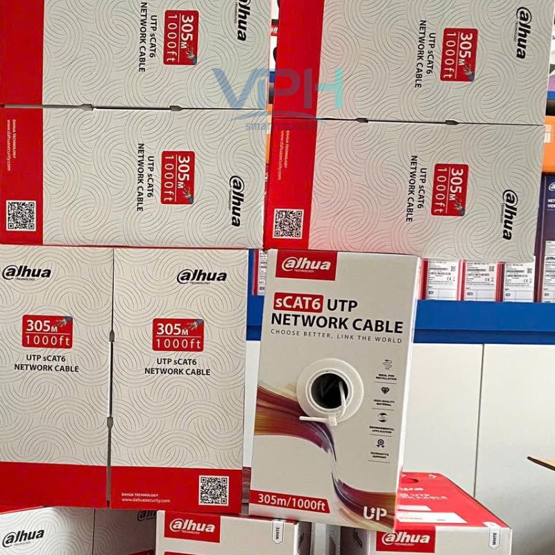 Cáp mạng UTP CAT6 305m DAHUA DH-PFM920I-6UN1-N