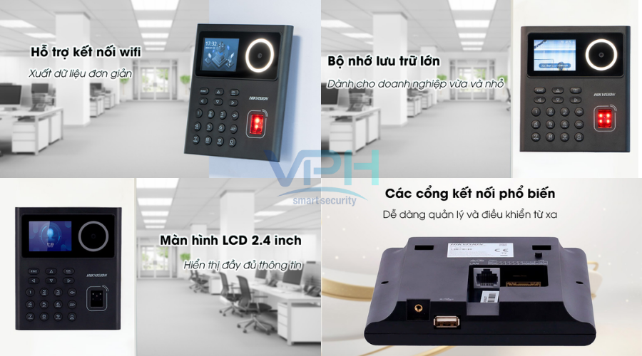 Máy chấm công, kiểm soát ra vào HIKVISION DS-K1T320MFWX