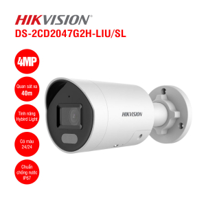 Camera IP ColorVu Thân Trụ 4MP HIKVISION DS-2CD2047G2H-LIU/SL