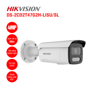 Camera IP ColorVu Thân Trụ 4MP HIKVISION DS-2CD2T47G2H-LISU/SL