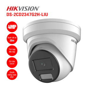 Camera IP ColorVu Turret 4MP HIKVISION DS-2CD2347G2H-LIU