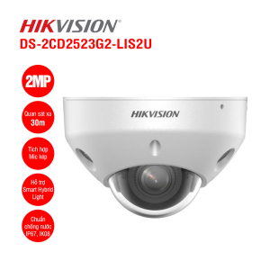 Camera IP Dome 2MP HIKVISION DS-2CD2523G2-LIS2U