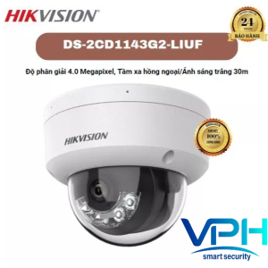 Camera IP Dome 4MP HIKVISION DS-2CD1143G2-LIUF