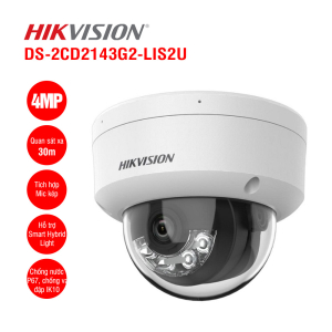 Camera IP Dome 4MP HIKVISION DS-2CD2143G2-LIS2U