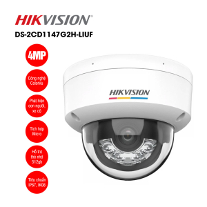 Camera IP Dome Colorvu 4MP HIKVISION DS-2CD1147G2H-LIUF
