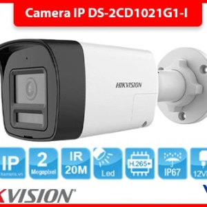 Camera IP Thân trụ 2MP HIKVISION DS-2CD1021G1-I