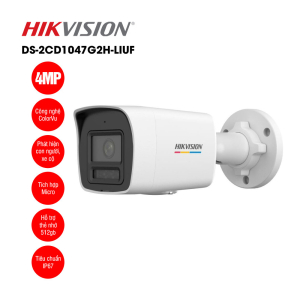 Camera IP Thân trụ 4MP HIKVISION DS-2CD1047G2H-LIUF