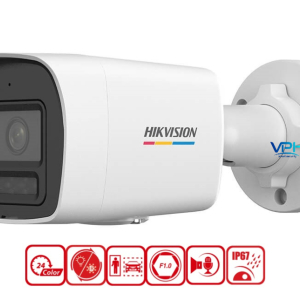 Camera IP thân trụ AI ColorVu 3.0 4MP Hikvision DS-2CD1047G3H-LIUF/SRB