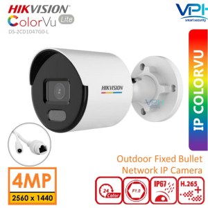 Camera IP Thân trụ Colorvu 4MP HIKVISION DS-2CD1047G0-L