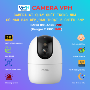 Camera WiFi IMOU IPC-A52P-PRO Ranger 2 PRO 5MP