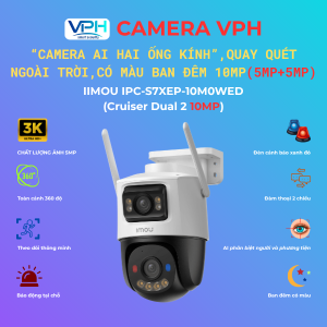 Camera WiFi IMOU IPC-S7XEP-10M0WED Cruiser Dual 2 10MP
