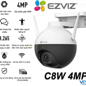 Camera Wifi quay quét ngoài trời 4MP EZVIZ C8W 2K+