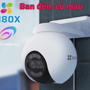 Camera Wifi quay quét ngoài trời 8MP EZVIZ H80x Dual 4K
