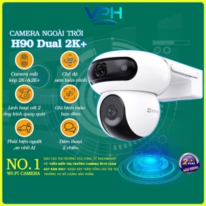 Camera Wifi quay quét ngoài trời 8MP EZVIZ H90 2K+