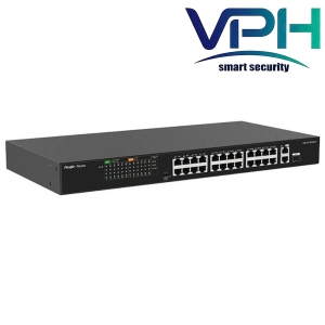 Switch 24 cổng PoE Ruijie RG-ES126FGS-P