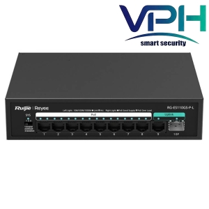 Switch 8 cổng PoE Ruijie RG-ES110GS-P-L